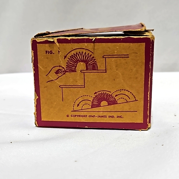 Vintage, Original, 1947, Metal, Slinky, Original Box, Collectible, Toy, Coil - Picture 5 of 12